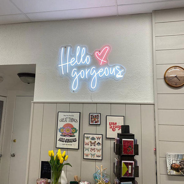 Load image into Gallery viewer, Hello Gorgeous Neon Sign - 4
