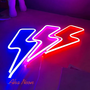 Lightning Bolt Neon Light - Aha Neon®