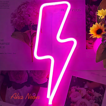 Lightning Bolt Neon Light - Aha Neon®