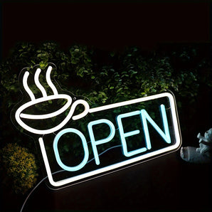 Coffee Open Neon Light Sign - Aha Neon®