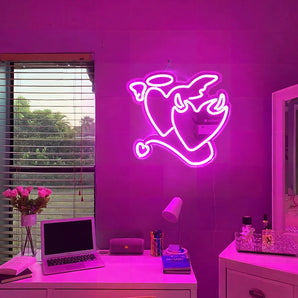 Angel Demon Neon Light Sign - Aha Neon®