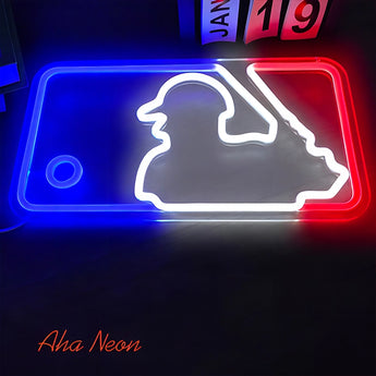 Baseball Player Neon Sign - Aha Neon®