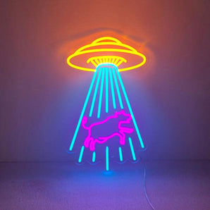 Kidnapping Cow Neon Sign - Aha Neon®