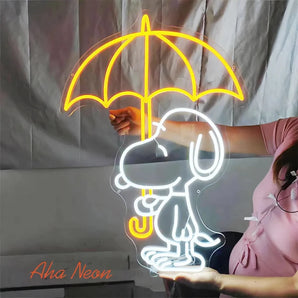 Snoopy Cute Anime Neon Sign - Aha Neon®