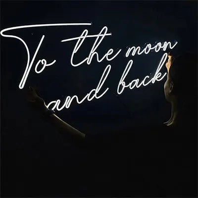 Neon Sign - To The Moon And Back