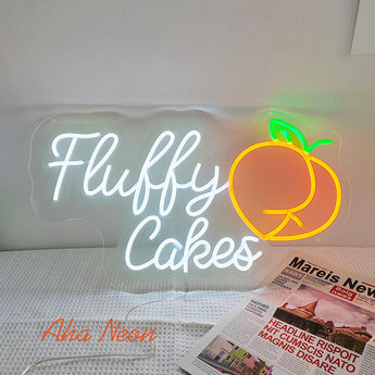 Fluffy Cake Neon Light Sign - Aha Neon®