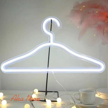 Hanger Neon Bedroom Sign - Aha Neon®