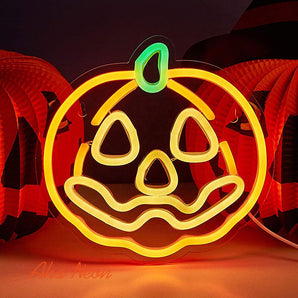 Pumpkin Neon Halloween Sign - Aha Neon®