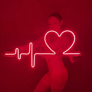 Heartbeat Pulse Neon Light Sign - Aha Neon®