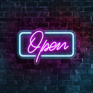 Open Neon Light Sign - Aha Neon®