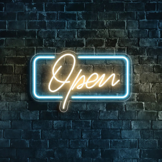 Open Neon Light Sign -3