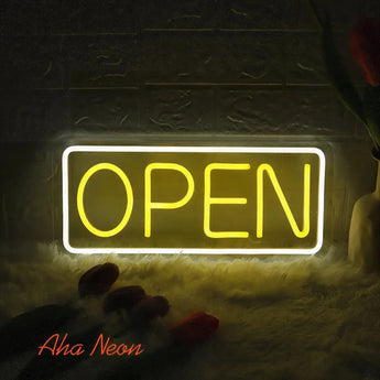 Neon Open Business Sign - Aha Neon®