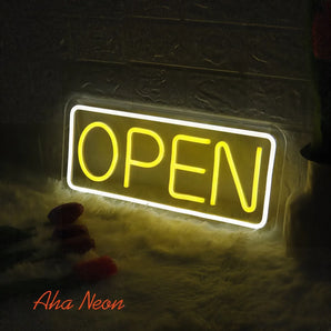 Neon Open Business Sign - Aha Neon®