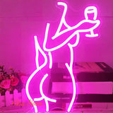 Neon Sign - Ajoyferris Lady Back - 1