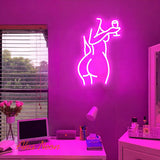 Neon Sign - Ajoyferris Lady Back - 2