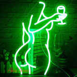 Neon Sign - Ajoyferris Lady Back - 4