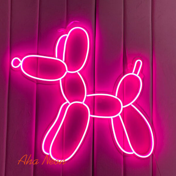 Load image into Gallery viewer, Balloon Dog Neon Sign - Pink
