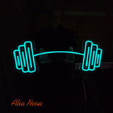 Barbell Neon Sign - Aha Neon®