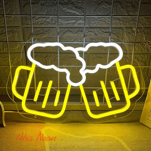 Beer Cheers Neon Light Sign - Aha Neon®