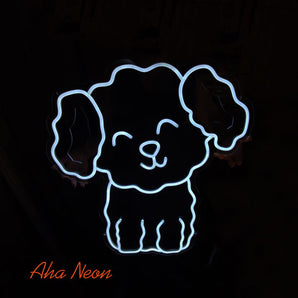 Bichon Frise Neon Light Up Sign - Aha Neon®