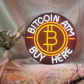 Bitcoin Neon Sign - Aha Neon®