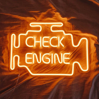 Check Engine LED Neon Sign - Aha Neon®