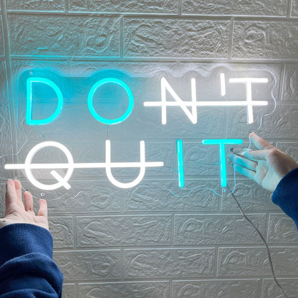 Load image into Gallery viewer, Don&#39;t Quit Do It Neon Sign - 1
