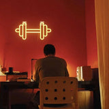 Dumbbell Neon Sign - Aha Neon®