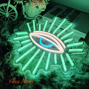 Evil Eye Neon Sign - Aha Neon®