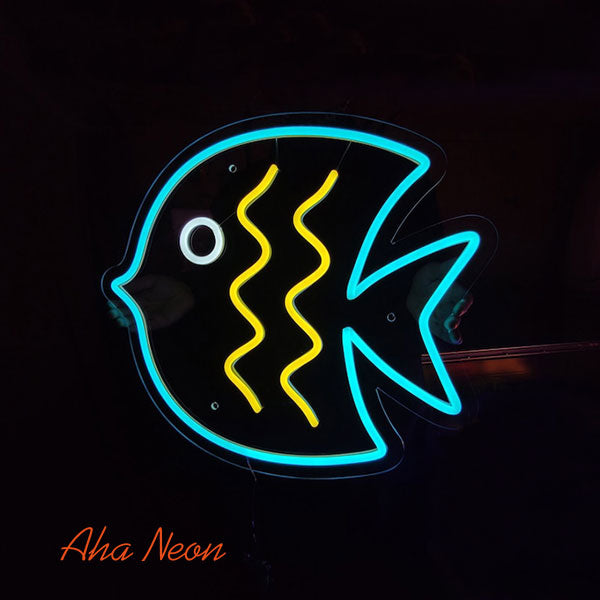 Load image into Gallery viewer, Fish Neon Wall Art - 1
