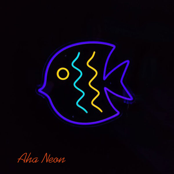 Load image into Gallery viewer, Fish Neon Wall Art - 2
