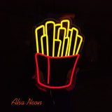 French Fries Neon Wall Sign - Aha Neon®