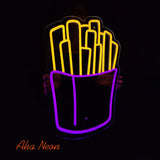 French Fries Neon Wall Sign - Aha Neon®