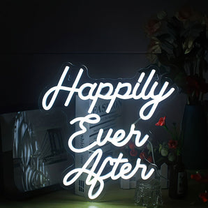 Happy Ever After Wedding Sign - Aha Neon®