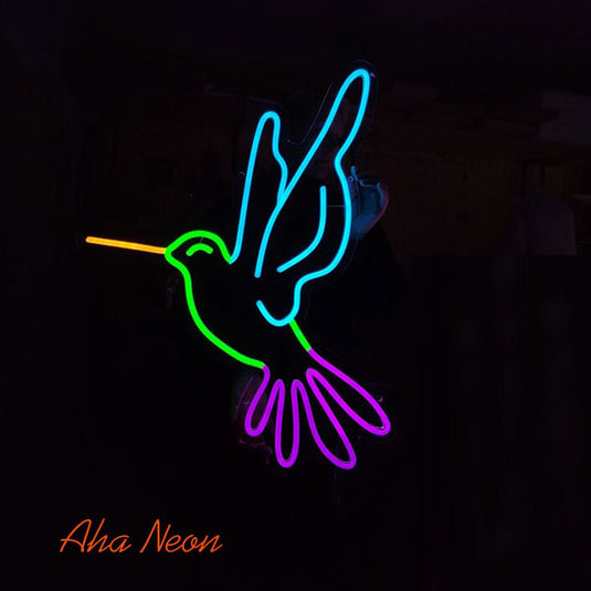Hummingbird LED Light Sign
