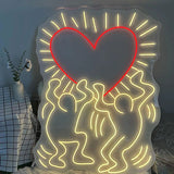 Keith Haring Love Neon Wall Art - Aha Neon®