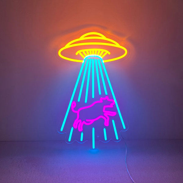 Kidnapping Cow Neon Sign-1