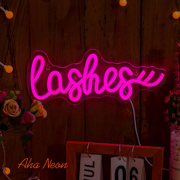 Load image into Gallery viewer, Lashes Neon Sign - 1
