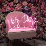 Let's Party Neon Light Sign - 4