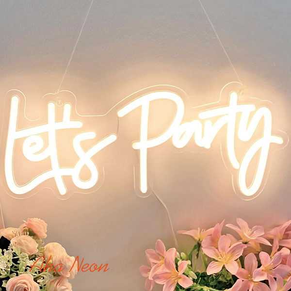 Load image into Gallery viewer, Let&#39;s Party Neon Sign - 1
