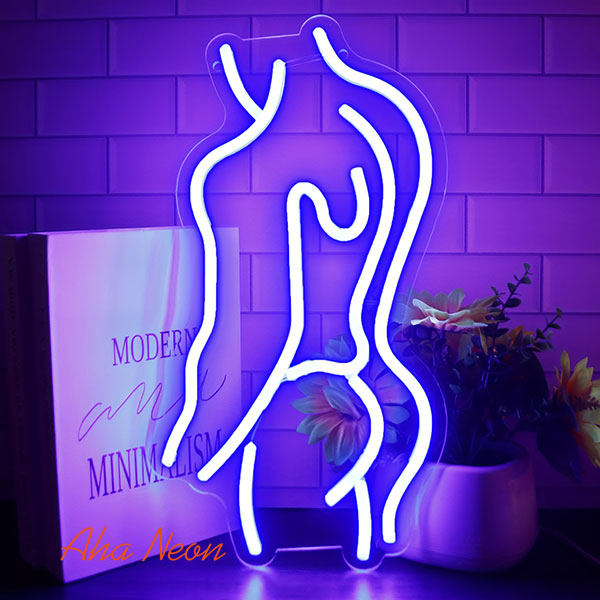 Load image into Gallery viewer, Man Body Neon Gym Sign - 1
