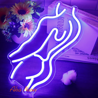 Man Body Neon Gym Sign - Aha Neon®