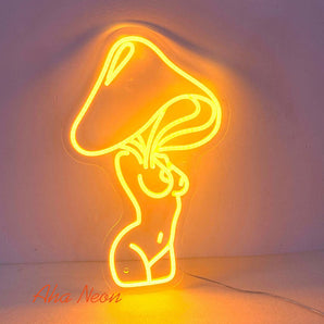 Mushroom Lady LED Neon Sign - Aha Neon®