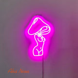 Mushroom Lady LED Neon Sign - Aha Neon®