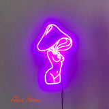 Mushroom Lady LED Neon Sign - Aha Neon®