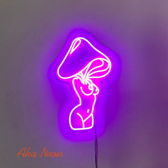 Mushroom Lady LED Neon Sign - Aha Neon®