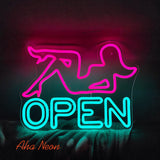 Open Lady Neon Light Sign - Aha Neon®