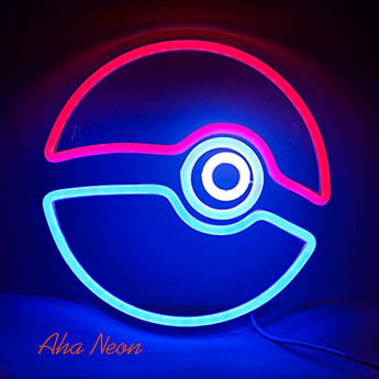 Pokeball Neon Sign - Aha Neon®