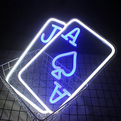 Playing Cards Poker Light Sign | Aha Neon