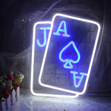 Playing Cards Poker Sign - Aha Neon®